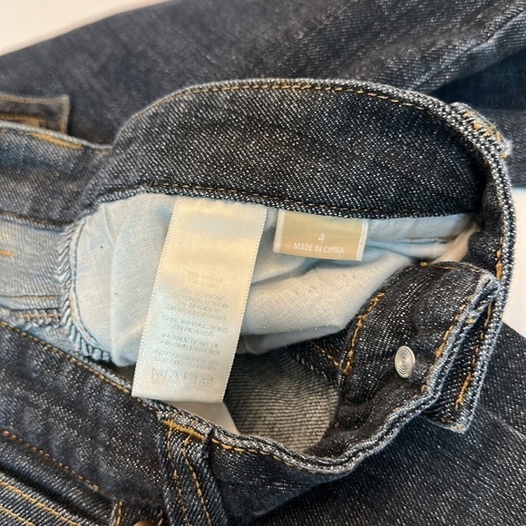 Michael Kors dark denim boot cut low rise jeans - Picture 7 of 12